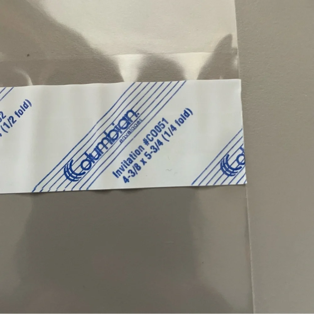 Columbian Clear Invitation Envelopes 12 Pack